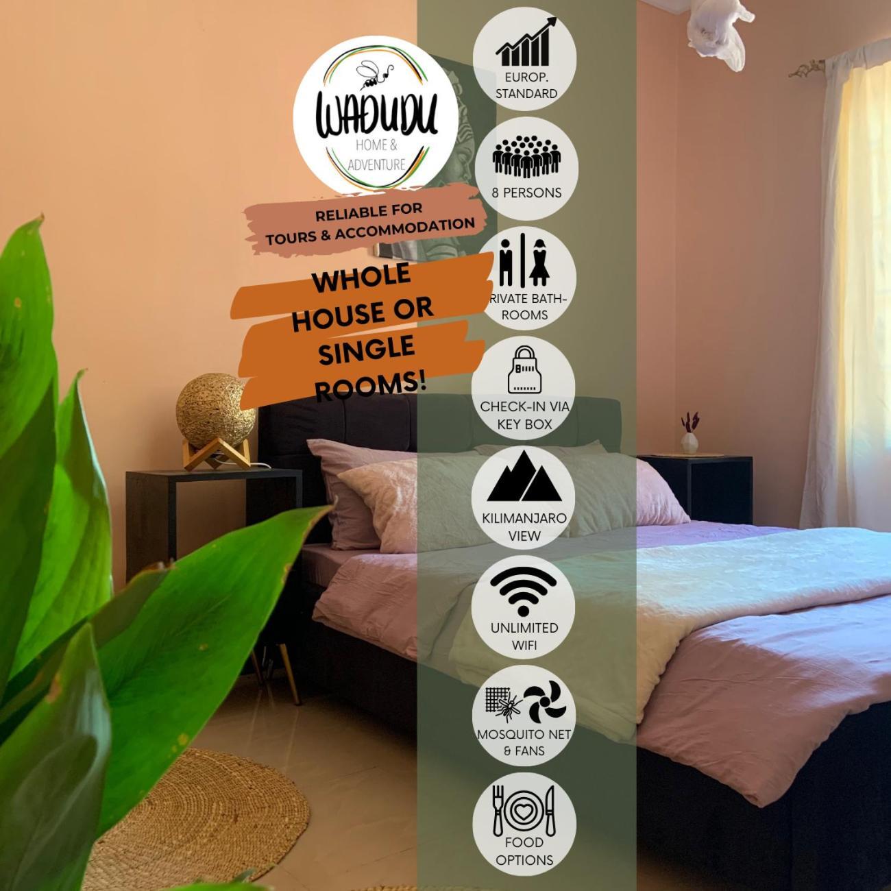 Bungalow X Garten & Terrasse X Wlan X Europaeisch Moshi Bagian luar foto